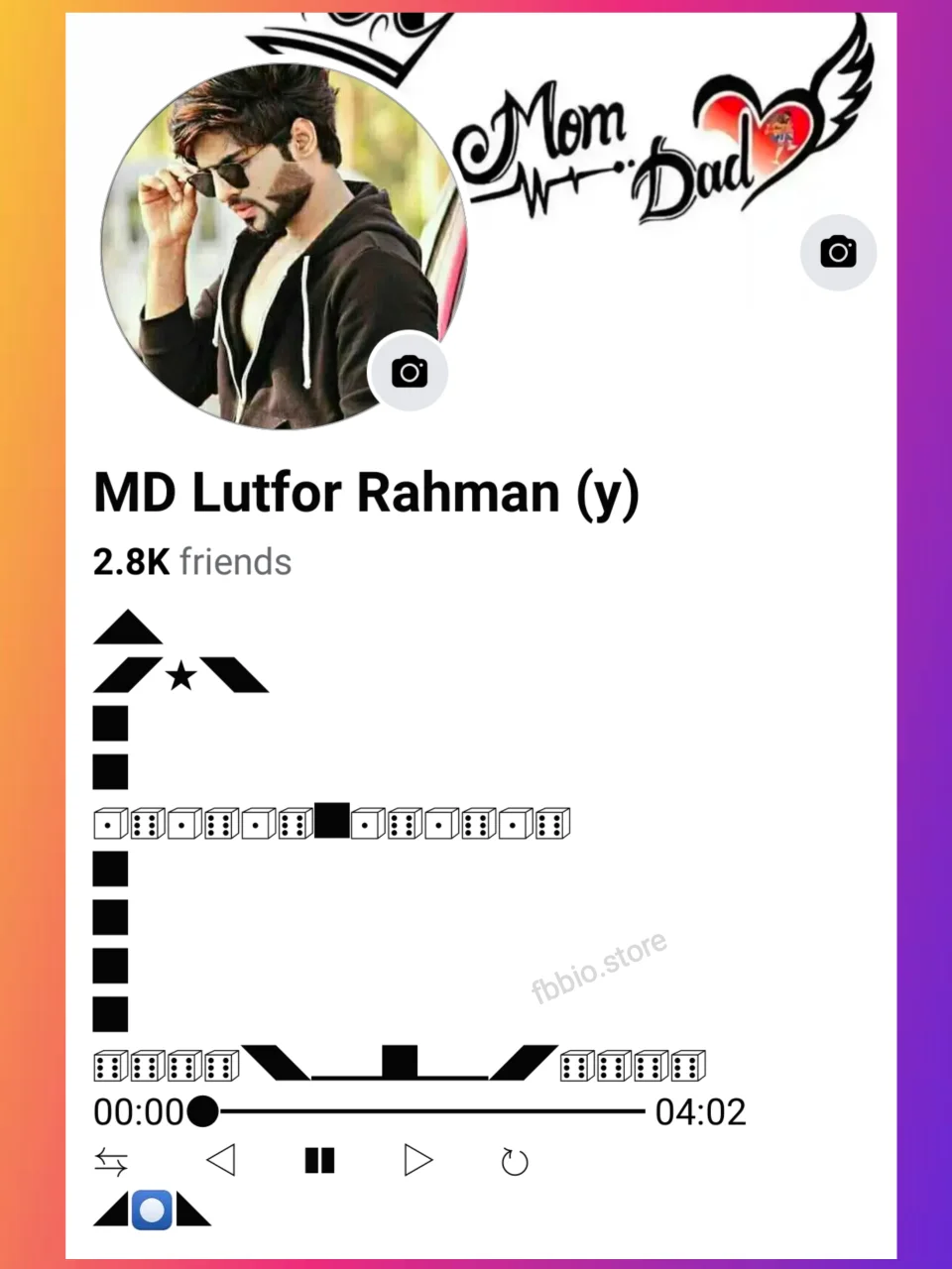BEST 100+ Facebook Music bio style Facebook Bio Music Player