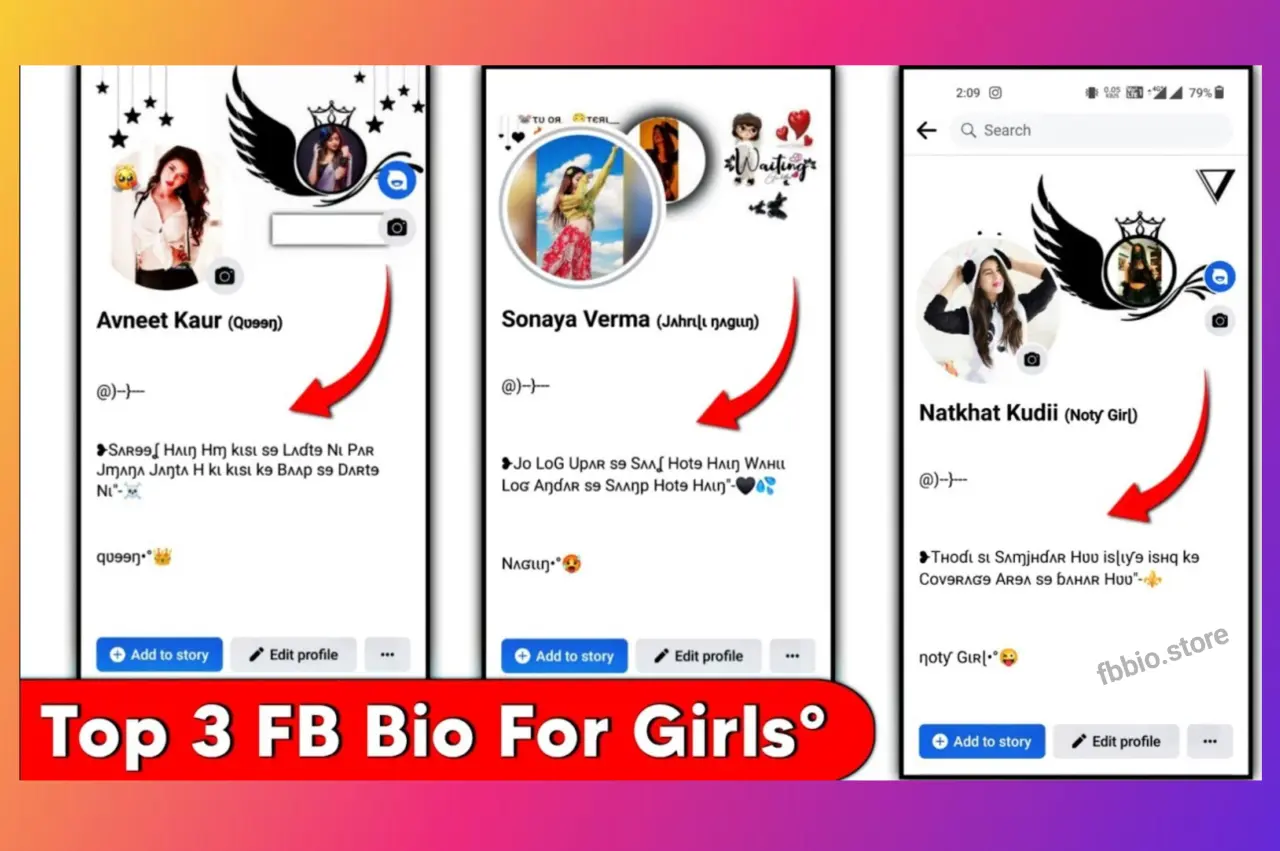 Facebook bio for girls