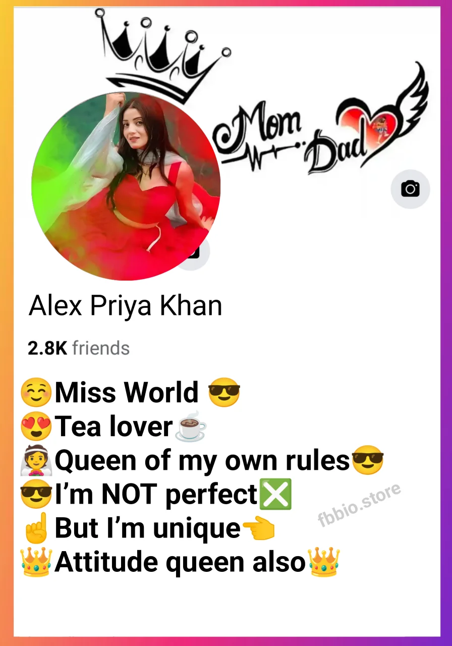 Facebook Bio For Girls