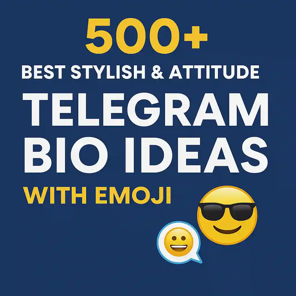 BEST Telegram bio stylish : attitude bio ideas with emoji